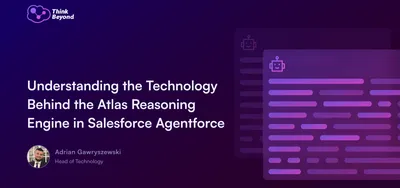 Visual representation of the Atlas reasoning engine technology in Salesforce AI, highlighting its analytical capabilities.