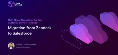 Visual guide on migrating customer data from Zendesk to Salesforce, highlighting key steps and processes.