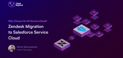 Infographic highlighting key advantages of migrating from Zendesk to Salesforce Service Cloud for better support solutions.