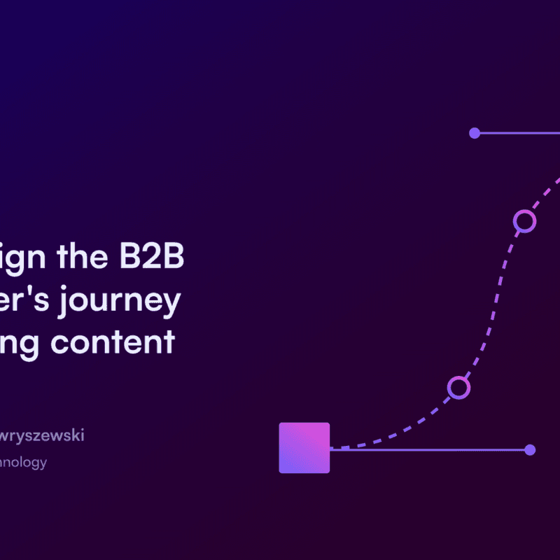 How to align the B2B SaaS buyer's journey & marketing content