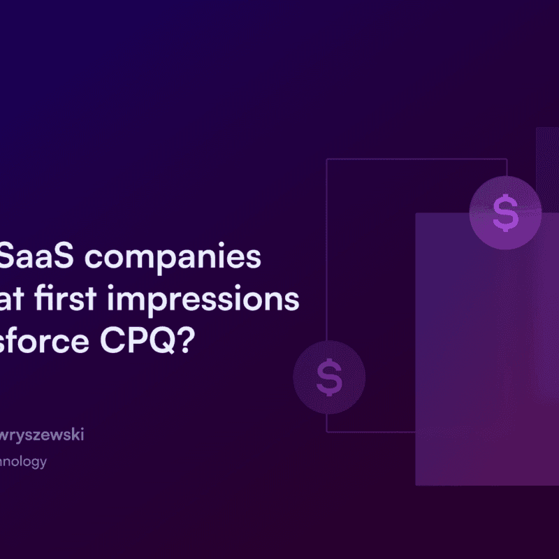 How can SaaS companies make great first impressions with Salesforce CPQ_