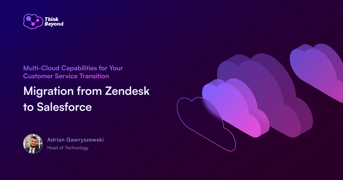 Visual guide on migrating customer data from Zendesk to Salesforce, highlighting key steps and processes.